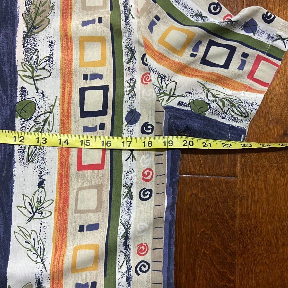 Cricket Lane Vintage Abstract Color Block Multicolored Shirt Cotton Women's 16 - Picture 7 of 8